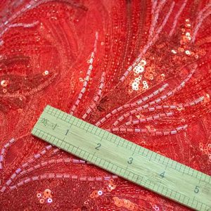 Tube Beading Embroidery Fabric – Tubular Beadwork Textile Wholesale | Yunfan Textile