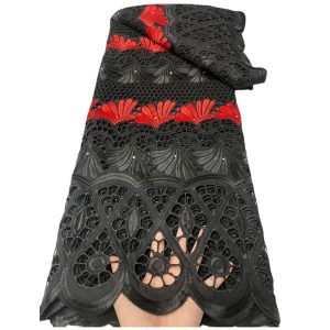 Lace Flora Embroidery Dress Fabric – Floral Lace Textile Wholesale | Yunfan Textile