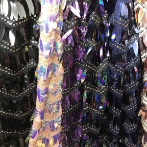 Willow leaf sequin fabric Wholesale | Yunfan Textile