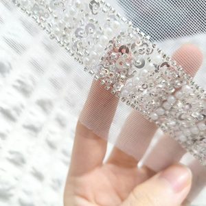Beading Lace Trim Dress Decor Fabric Wholesale | Yunfan Textile