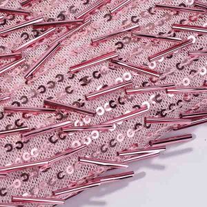 Embroidery Sequin Tube Dress Fabric Wholesale | Yunfan Textile