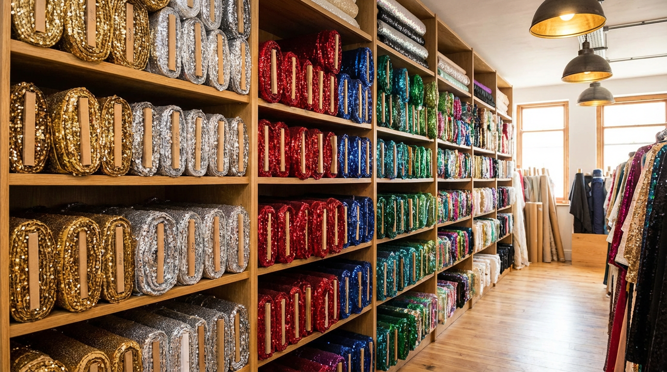 How to Store Sequin Fabric by Rolling