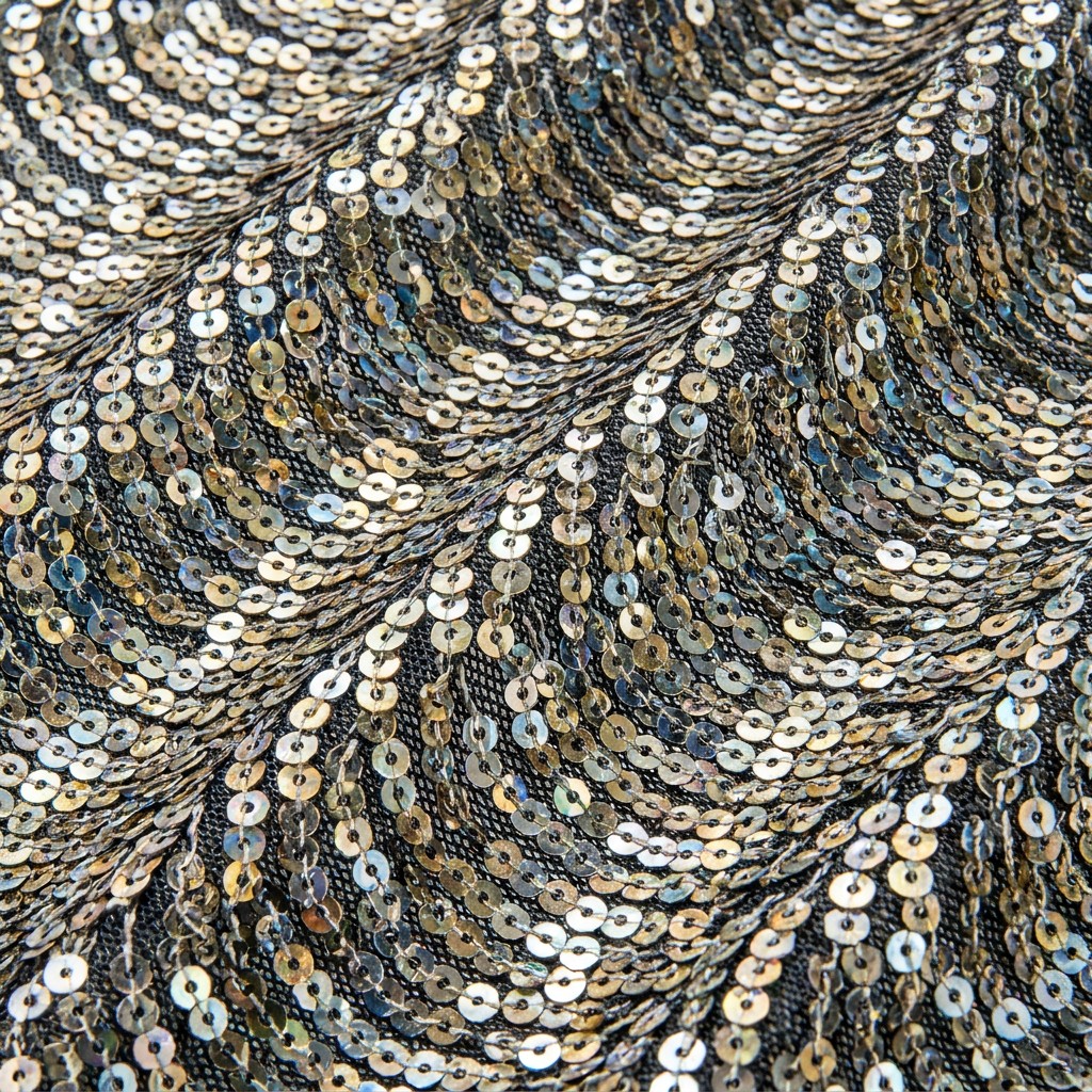 5mm Shimmer Wave Sequin Knit Fabric Wholesale – Fashion & Event Backdrop