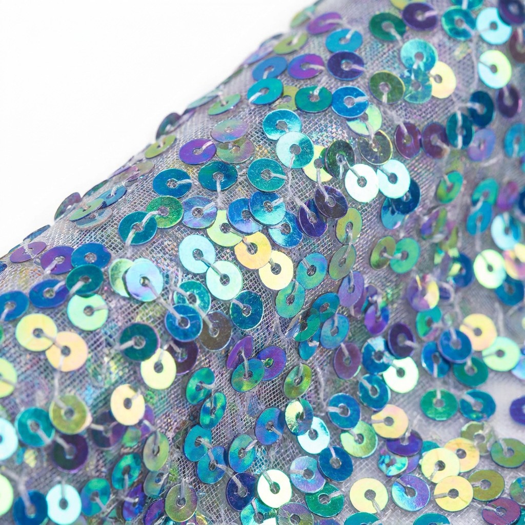 7mm Rainbow Sequin Organza Backdrop Wholesale – Party & Event Background
