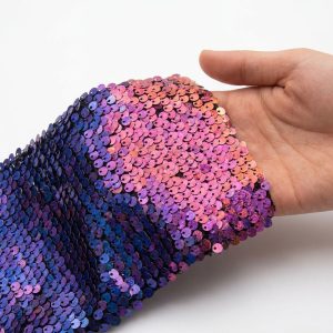 Thermo-Chromatic Sequin Fabric - Color-Shifting Magic for Mood-Responsive Fashion & Smart Home Decor
