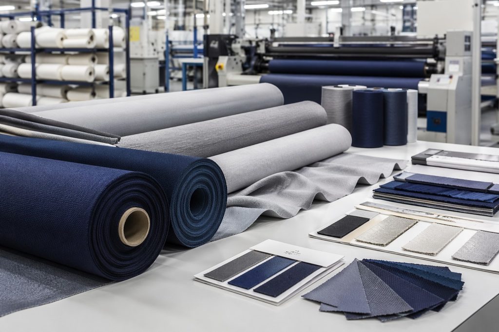 Polyester fabric manufacturer rolls and quality samples for B2B sourcing