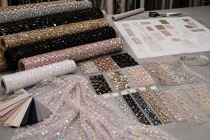 High-performance sequin fabric rolls and swatches for B2B wholesale sourcing