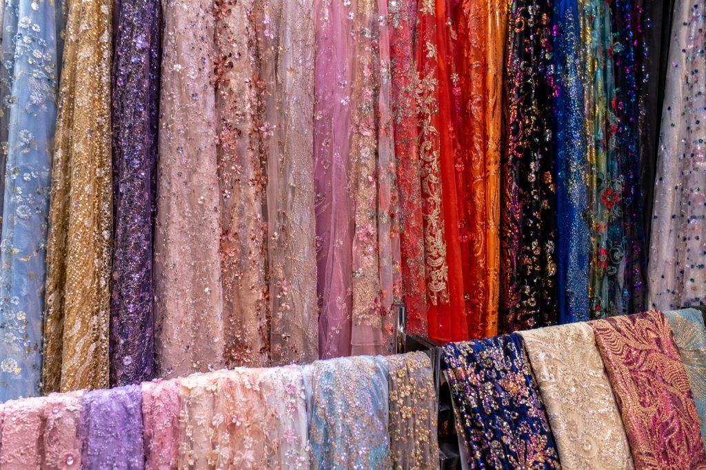 Canton Fair decorative fabric exhibition samples for wholesale sourcing