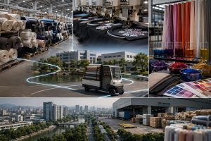 Keqiao textile cluster linking embroidery workshop and local supply chain logistics