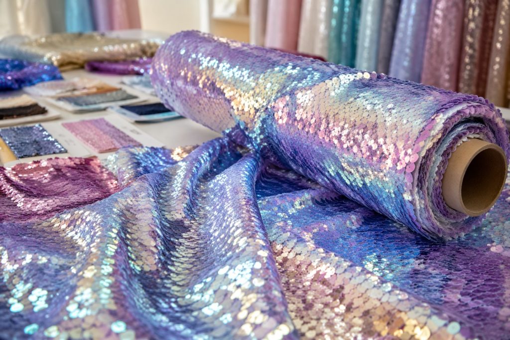 6mm Iridescent Sequin Satin Fabric Wholesale – Fashion Jacket & Craft Textile