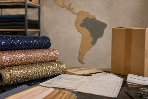 Sequin fabric export customs sourcing for Brazil and Colombia markets