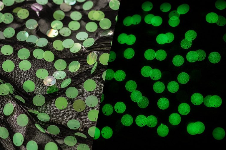10mm Glow-in-the-Dark Sequin Fabric Wholesale – Nightlife & Performance Fashion