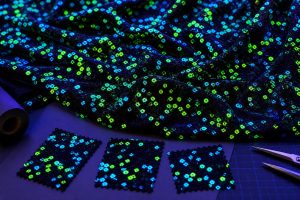 Glow-in-the-Dark Sequin Fabric Wholesale – Rave & Performance Costume