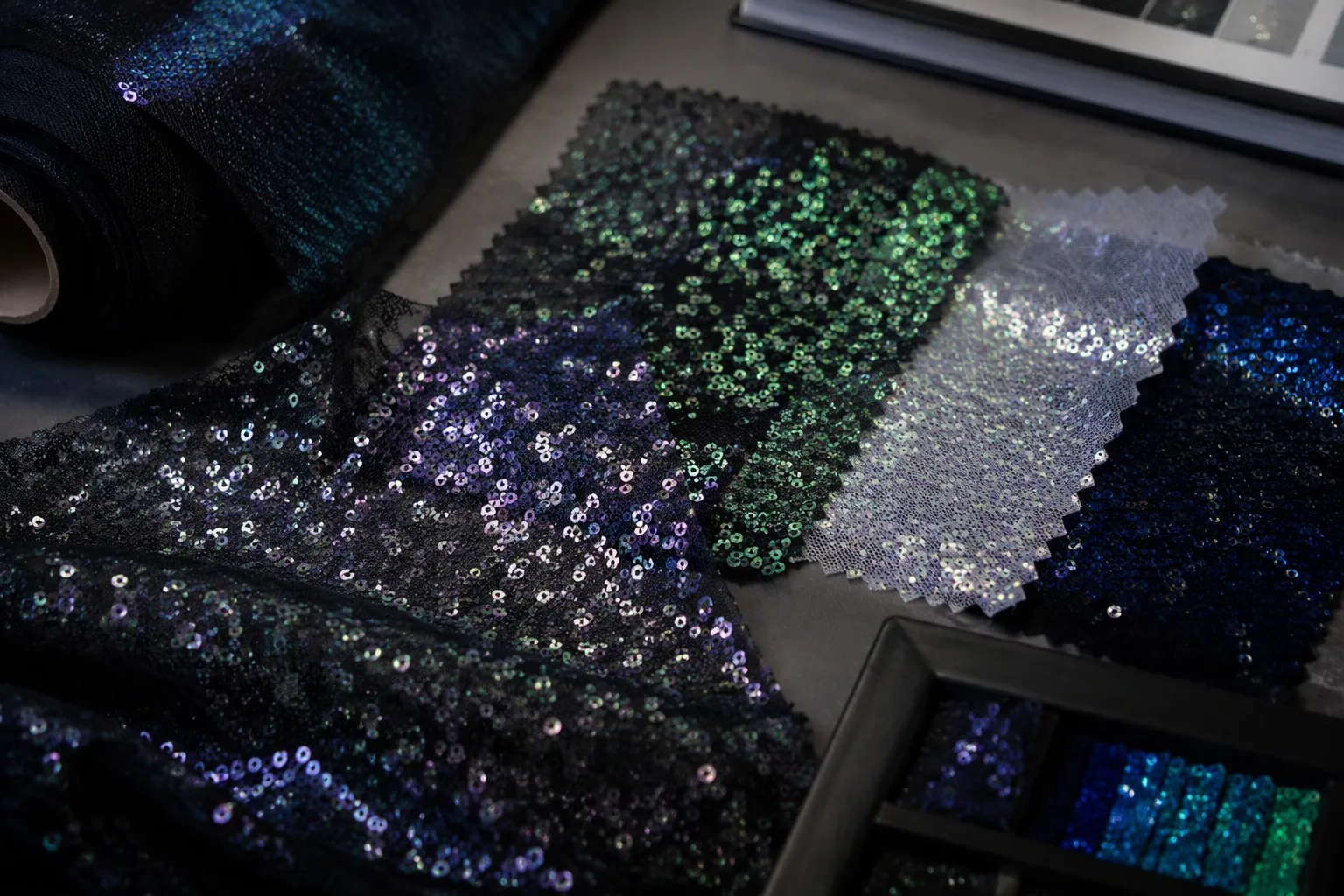 6mm velvet-backed sequin fabric for luxury apparel and home decor sourcing