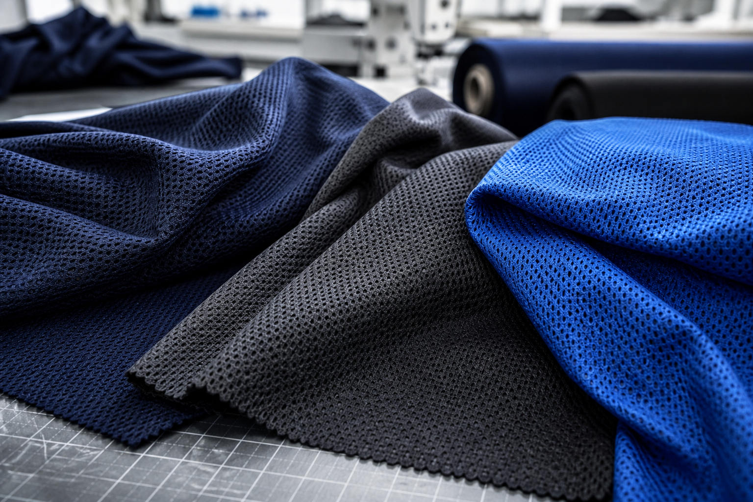 Stretch polyester sportswear fabric mesh samples - athletic fabric wholesale